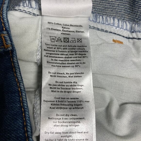 Diesel Hush Denim Barrel Jeans, Cropped Mid-Rise Rich Medium Wash, size 8 - Picture 12 of 14